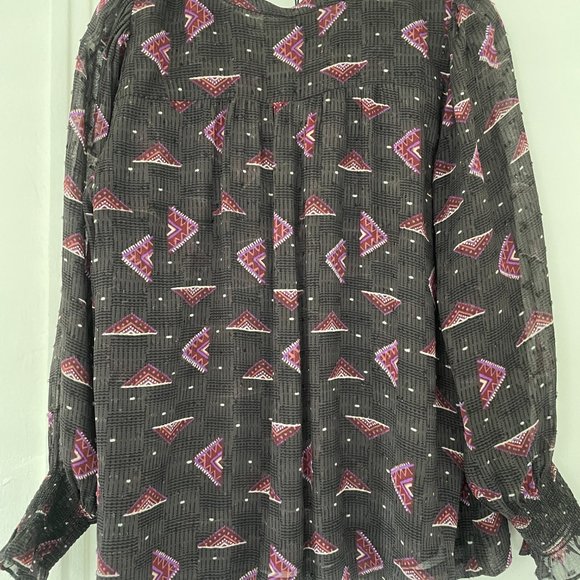 NWT BA&SH Lady Top Cathel Blouse in Carbon S NWT - Picture 3 of 4